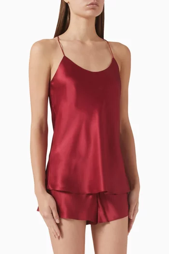 Bella Camisole Set in Silk Satin