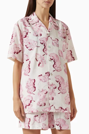 Emeli Pyjama Set in Cotton-silk Blend