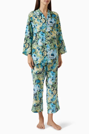 Casablanca Pyjama Set in Silk Crepe de Chine