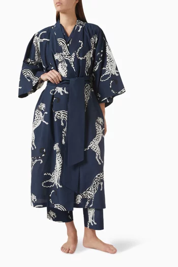 Amaya Robe in Cotton-silk Blend