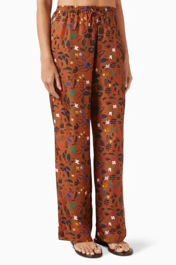 Aurelia Pants in Silk Twill