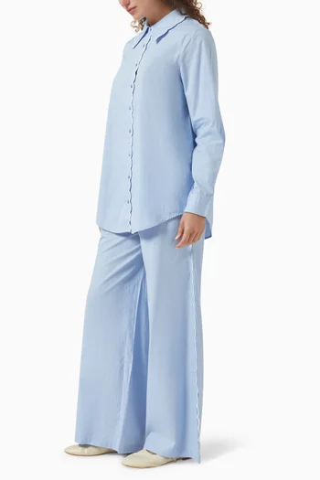 طقم قميص وبنطال أريال قطن عضوي