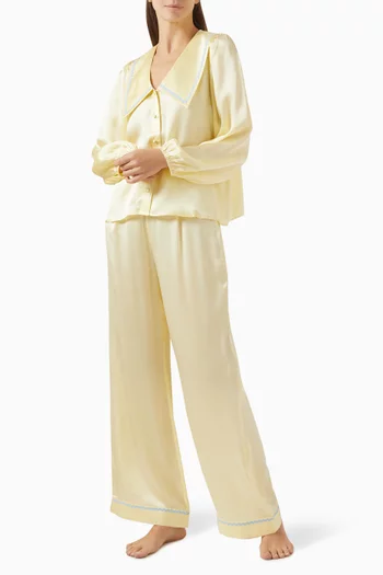 طقم بيجاما فرينشي حرير ستان