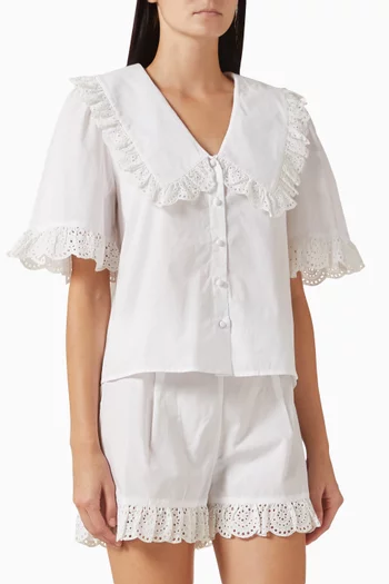 طقم بلوزة وشورت لونا