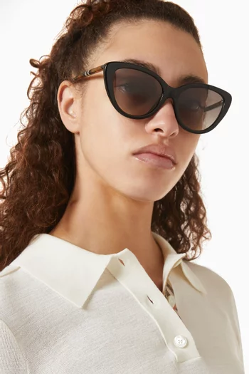 Cat-eye Sunglasses in Acetate