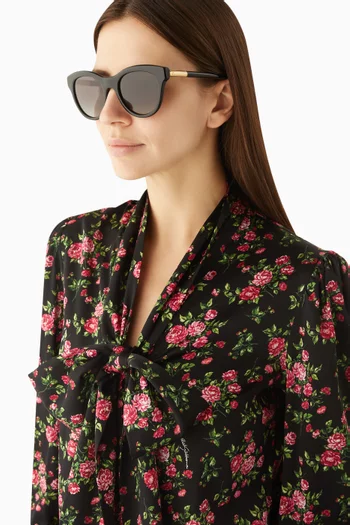 D-Frame Sunglasses in Acetate