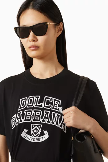 نظارة شمسية بإطار مربع أسيتات