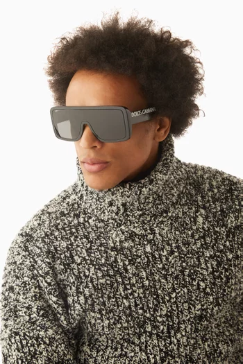 نظارة شمسية أفياتور بإطار مستطيل أسيتات