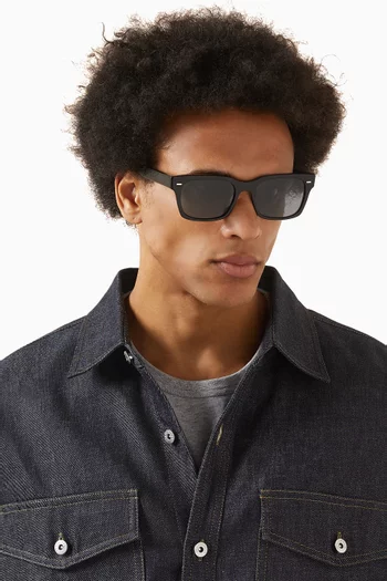 نظارة شمسية رايس بإطار مربع أسيتات