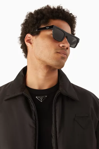 Rectangular Sunglasses in Acetate