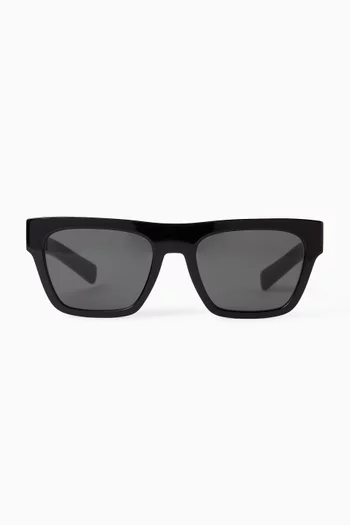 Rectangular Sunglasses in Acetate