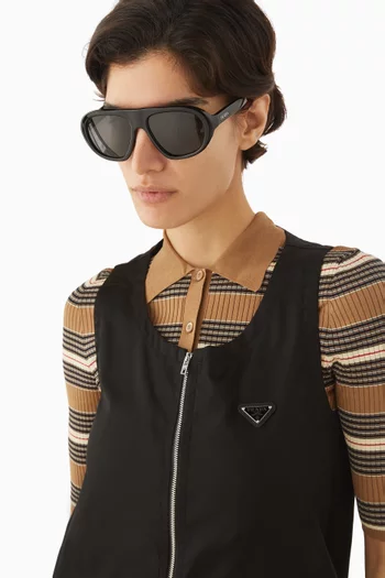 Irregular Sunglasses in Acetate