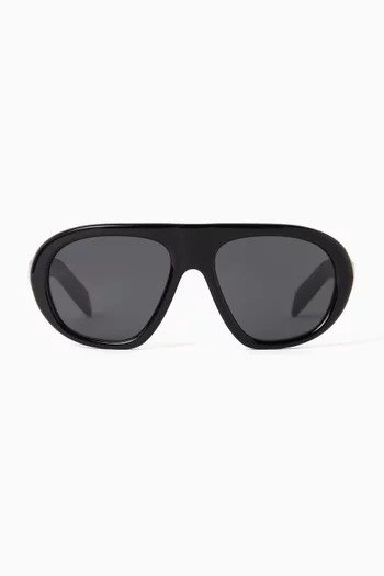 Irregular Sunglasses in Acetate