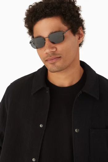 Irregular Sunglasses in Metal