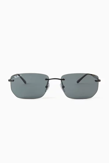 Irregular Sunglasses in Metal