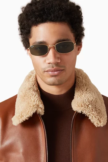 Irregular Sunglasses in Metal