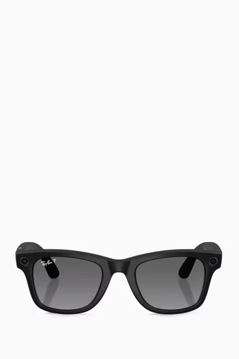 Meta Wayfarer Sunglasses in Acetate