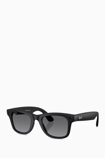 Meta Wayfarer Sunglasses in Acetate