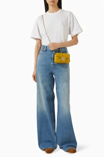 Super Mini GG Marmont Bag in Matelassé Leather