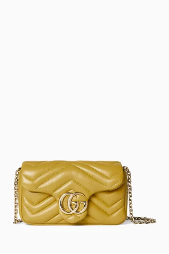 Super Mini GG Marmont Bag in Matelassé Leather