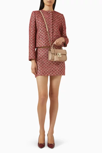 Small Padlock Top-handle Bag in GG Leather