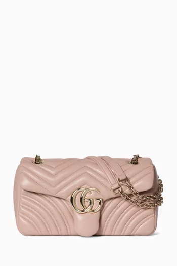 Medium GG Marmont Shoulder Bag in Matelassé Nappa