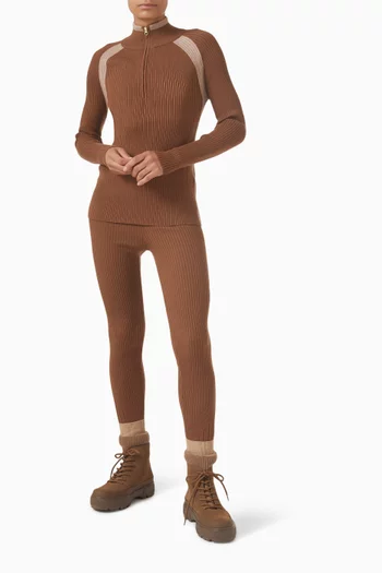 Bellings Half-zip Sweater in Knit