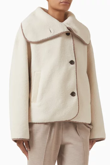 Romane Boxy Jacket in Sherpa-fleece