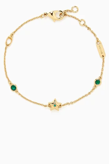 Star Bracelet in Plated Brass