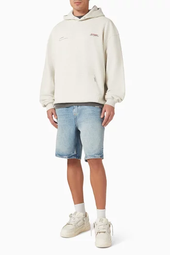 شورت آر 10 بقصة فضفاضة دينم