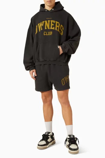 كنزة بغطاء رأس وشعار Owners Club‏ قطن