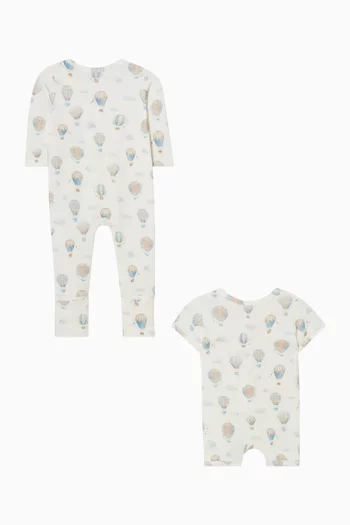 Sky High Printed Pyjama & Romper