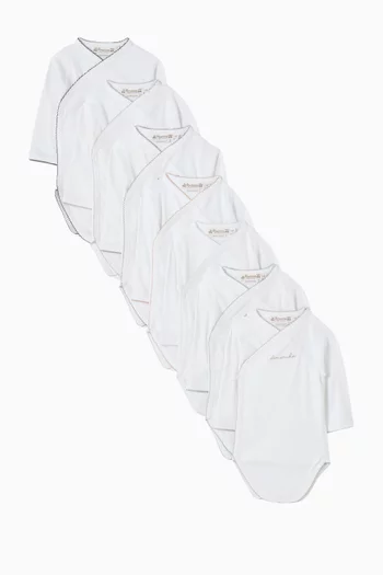 Bodysuits in Cotton, Set of 7