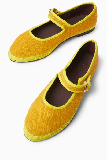 Ebenezer Mary Jane Shoes in Linen