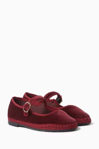 Lucrecia Mary Jane Shoes in Velvet