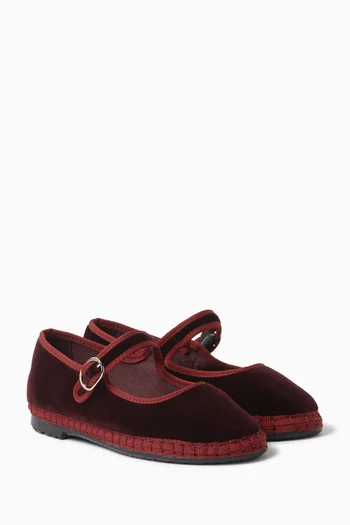 Boris Mary Jane Shoes in Velvet