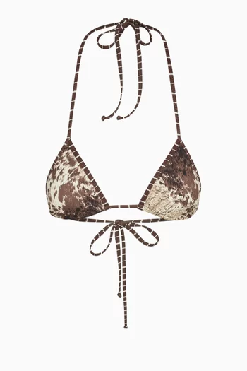 Nick Bikini Top in Stretch Nylon