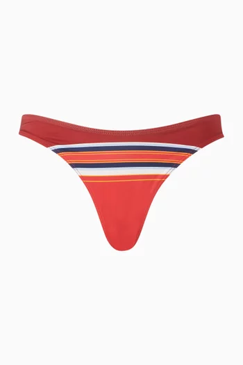 Dove Striped Bikini Bottoms