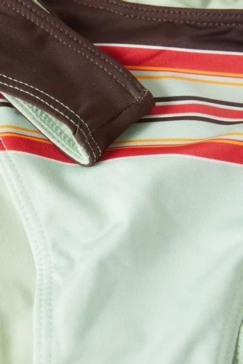 Dove Striped Bikini Briefs
