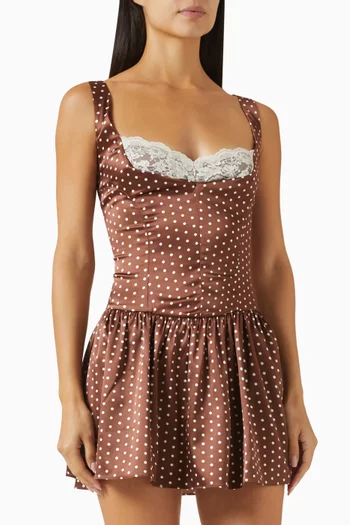 Enchantment Mini Dress in Satin