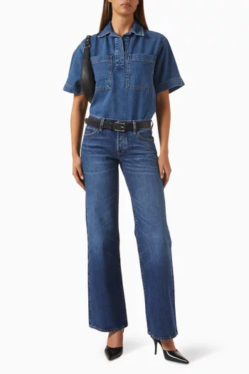 The Gray Straight-leg Jeans in Denim