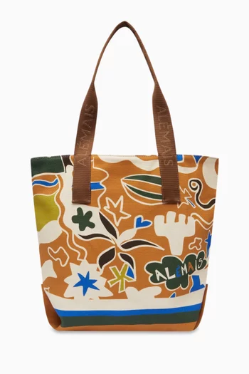 Maroc Stripe Patch Shopper Tote Bag