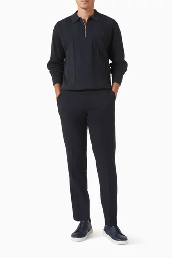 تي شيرت مخطط بلون مماثل نسيج قطن