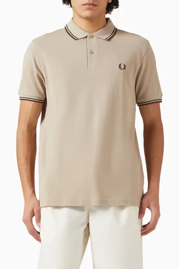 Twin Tipped Polo Shirt in Cotton