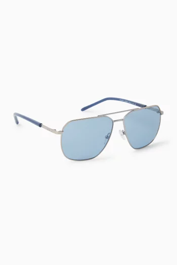 Aviator Sunglasses in Metal