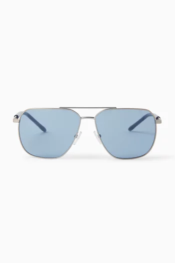 Aviator Sunglasses in Metal