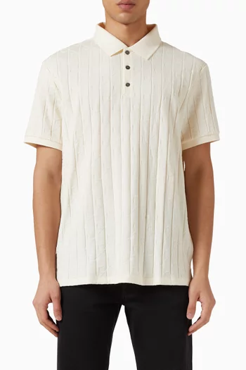 تي شيرت بولو بشعار الماركة جاكار قطن