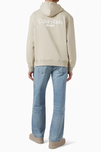 Logo Hoodie in Cotton Terry