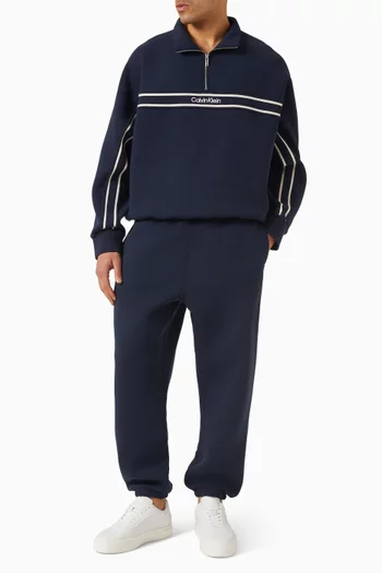 بنطال رياضي بخصر منخفض قماش سبيسر