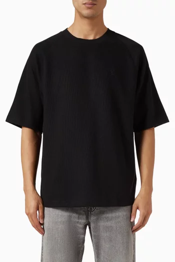 Cosy Flatback Rib T-shirt in Cotton-blend